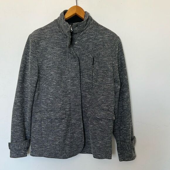 Paper Denim & Cloth Jackets & Blazers - Paper Denim & Cloth Women's Utility Jacket Gray Zip Front Size Small